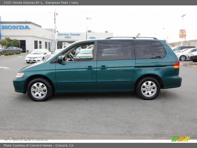 Evergreen Pearl / Ivory 2002 Honda Odyssey EX-L