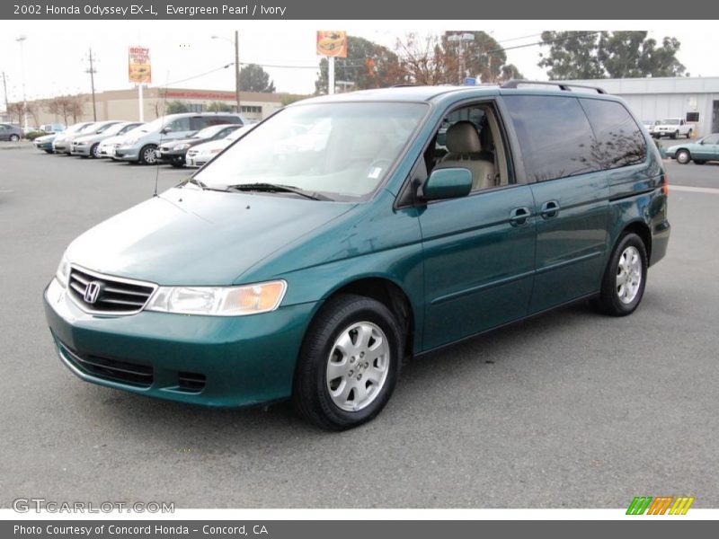 Evergreen Pearl / Ivory 2002 Honda Odyssey EX-L