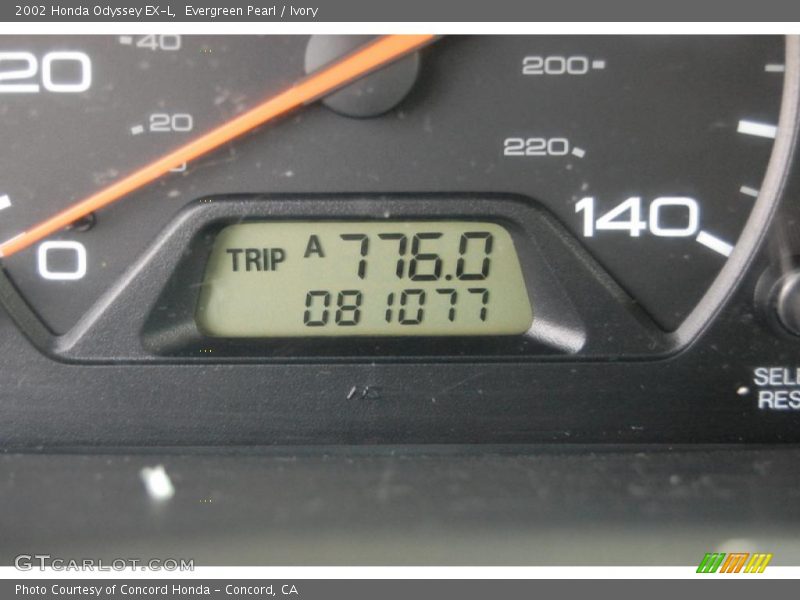 Evergreen Pearl / Ivory 2002 Honda Odyssey EX-L