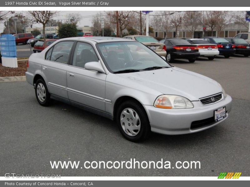 Vogue Silver Metallic / Gray 1997 Honda Civic EX Sedan