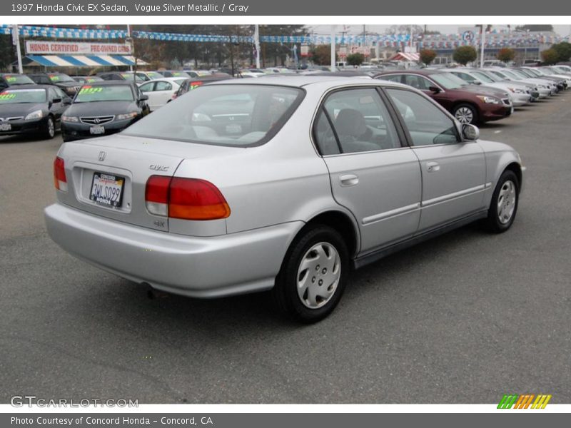 Vogue Silver Metallic / Gray 1997 Honda Civic EX Sedan