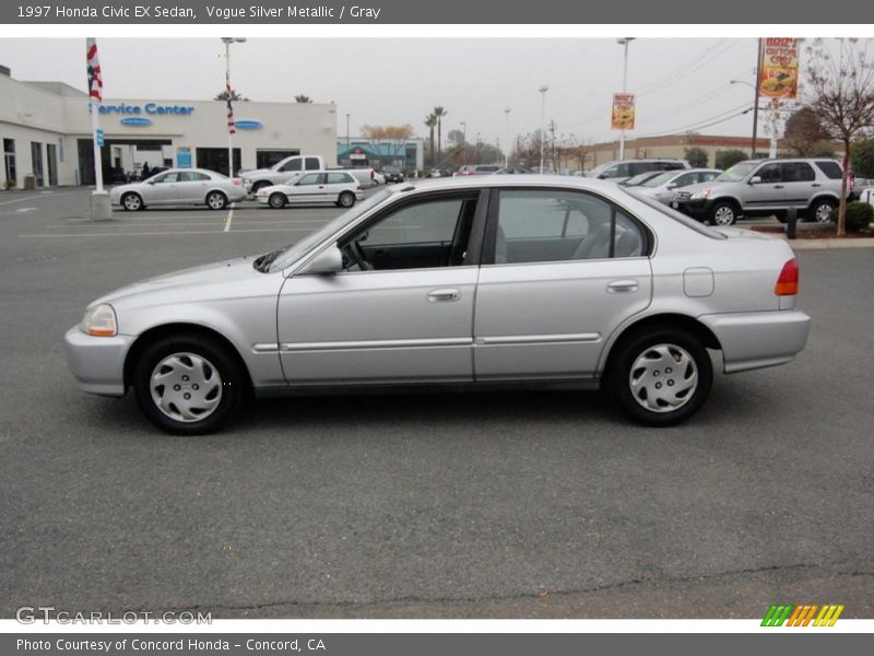 Vogue Silver Metallic / Gray 1997 Honda Civic EX Sedan