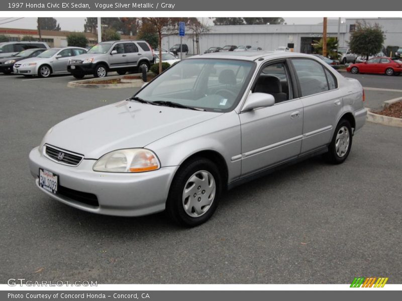 Vogue Silver Metallic / Gray 1997 Honda Civic EX Sedan