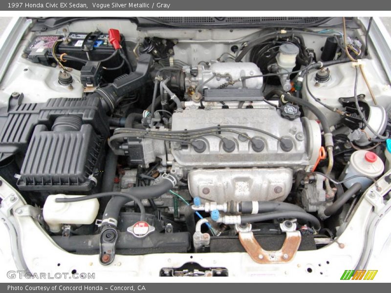 Vogue Silver Metallic / Gray 1997 Honda Civic EX Sedan