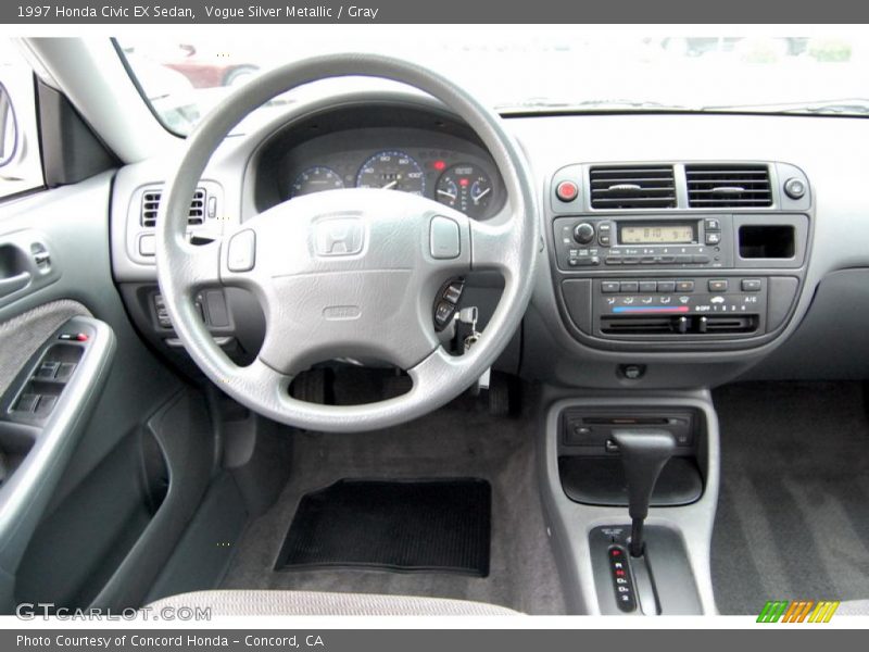 Vogue Silver Metallic / Gray 1997 Honda Civic EX Sedan