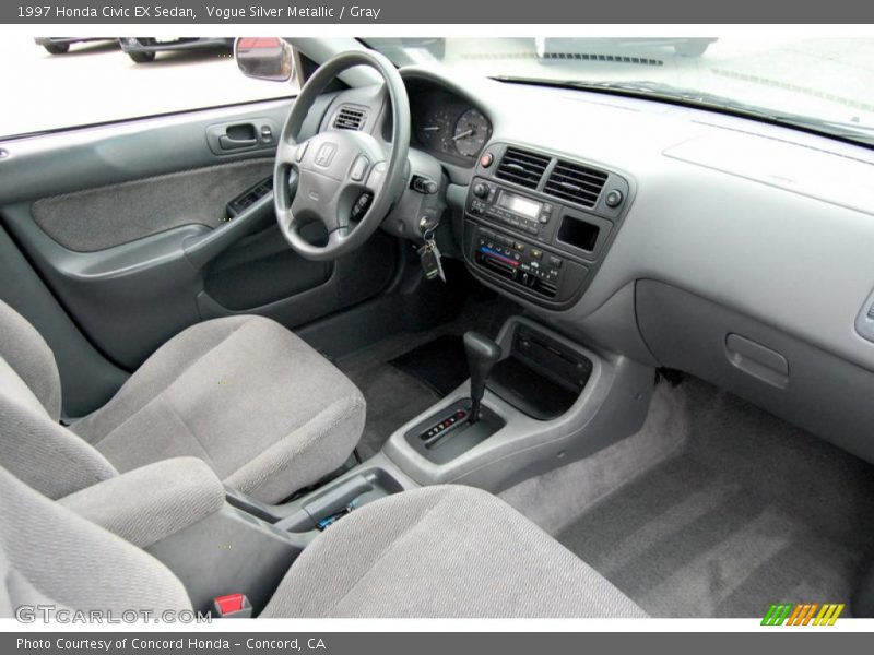 Vogue Silver Metallic / Gray 1997 Honda Civic EX Sedan