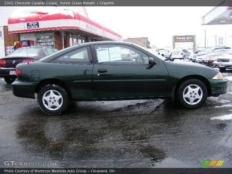 Forest Green Metallic / Graphite 2002 Chevrolet Cavalier Coupe