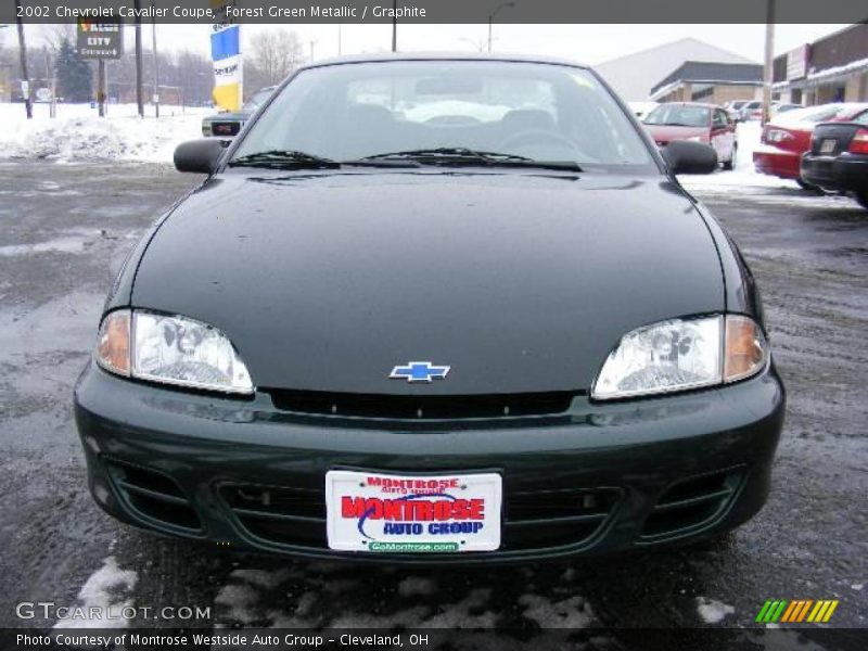 Forest Green Metallic / Graphite 2002 Chevrolet Cavalier Coupe