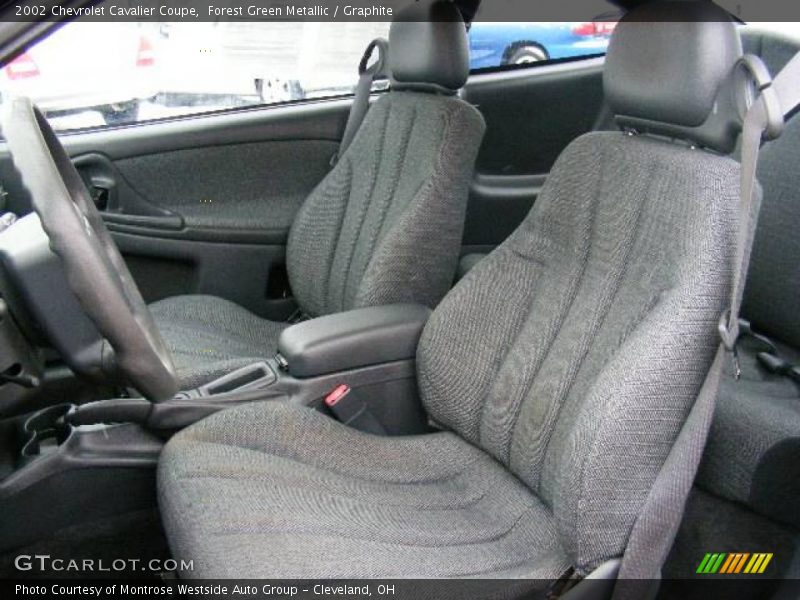 Forest Green Metallic / Graphite 2002 Chevrolet Cavalier Coupe