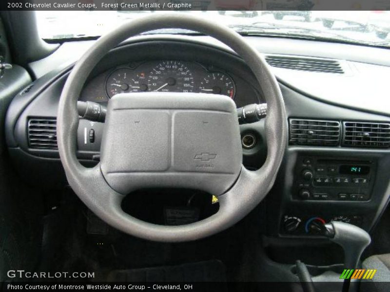 Forest Green Metallic / Graphite 2002 Chevrolet Cavalier Coupe