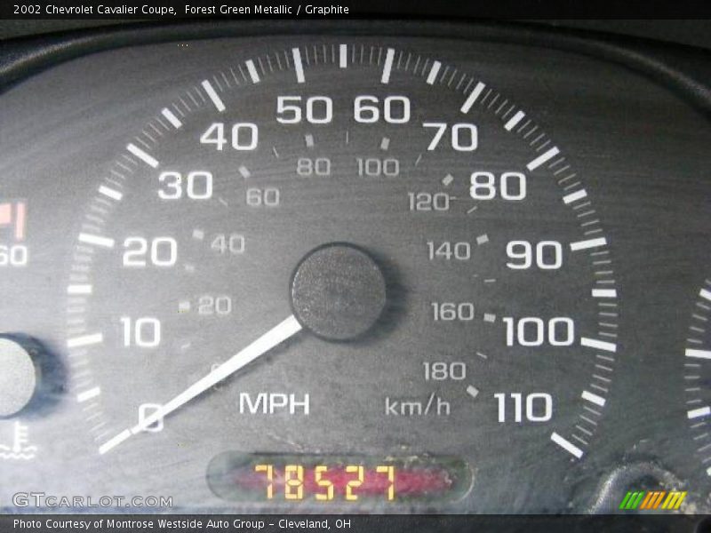 Forest Green Metallic / Graphite 2002 Chevrolet Cavalier Coupe