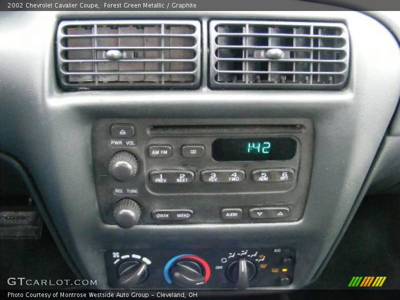Forest Green Metallic / Graphite 2002 Chevrolet Cavalier Coupe