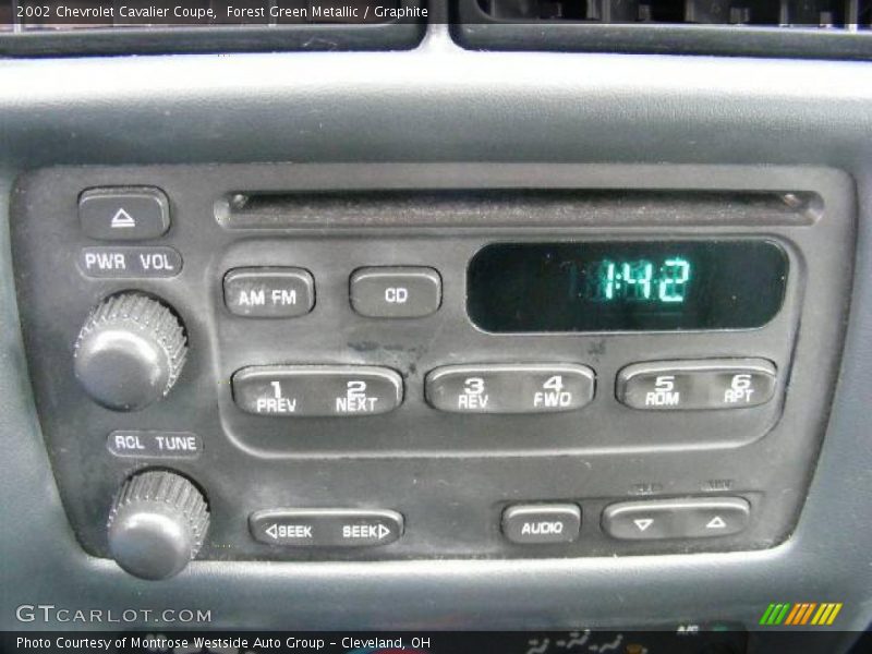 Forest Green Metallic / Graphite 2002 Chevrolet Cavalier Coupe