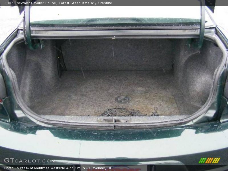 Forest Green Metallic / Graphite 2002 Chevrolet Cavalier Coupe