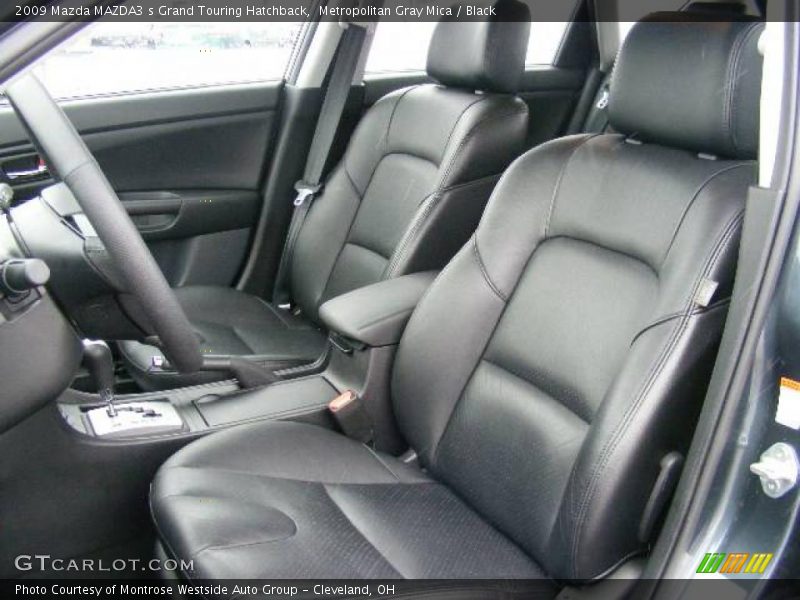 Metropolitan Gray Mica / Black 2009 Mazda MAZDA3 s Grand Touring Hatchback