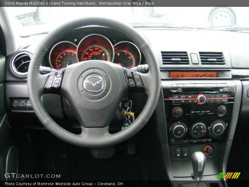 Metropolitan Gray Mica / Black 2009 Mazda MAZDA3 s Grand Touring Hatchback