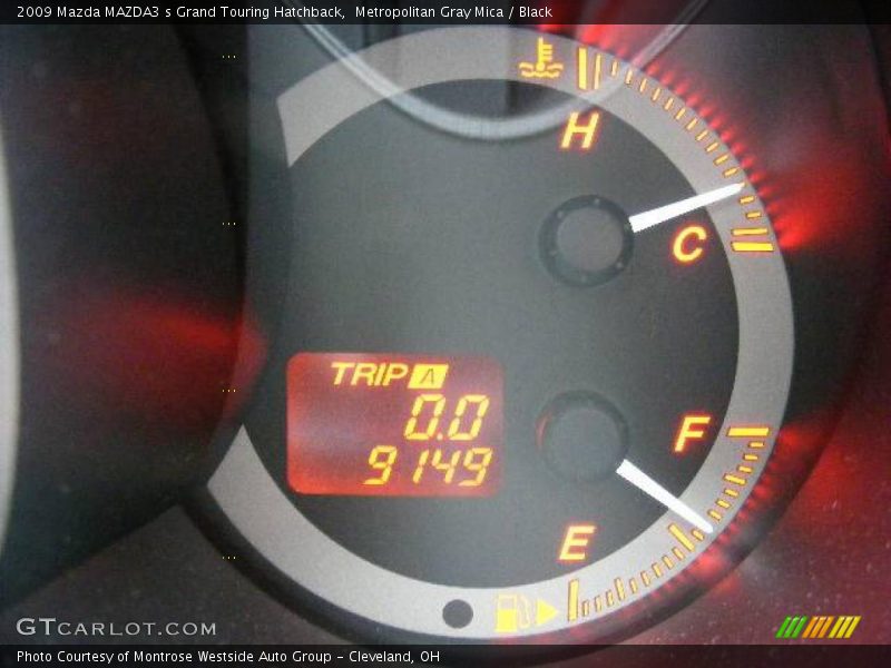 Metropolitan Gray Mica / Black 2009 Mazda MAZDA3 s Grand Touring Hatchback