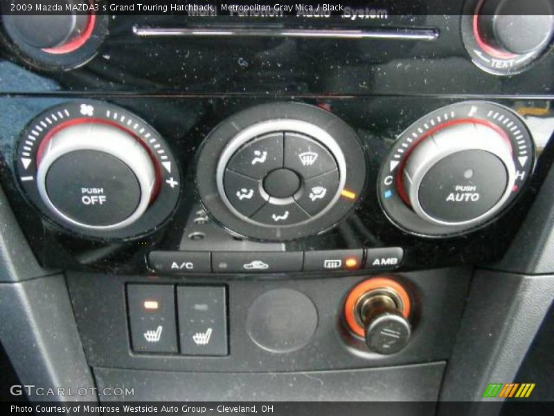 Metropolitan Gray Mica / Black 2009 Mazda MAZDA3 s Grand Touring Hatchback