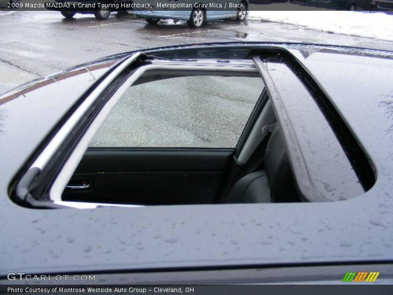 Metropolitan Gray Mica / Black 2009 Mazda MAZDA3 s Grand Touring Hatchback