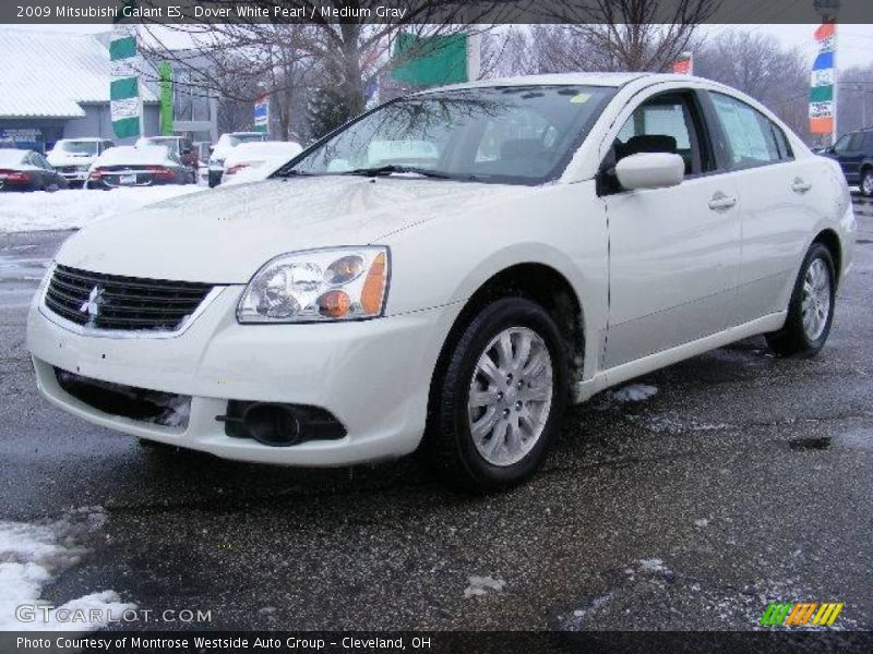 Dover White Pearl / Medium Gray 2009 Mitsubishi Galant ES