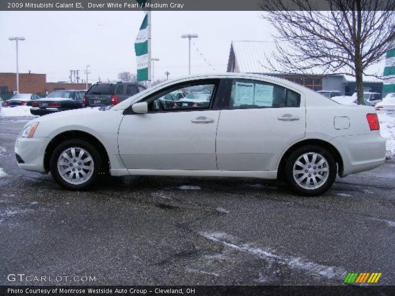 Dover White Pearl / Medium Gray 2009 Mitsubishi Galant ES