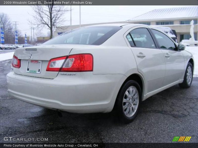 Dover White Pearl / Medium Gray 2009 Mitsubishi Galant ES