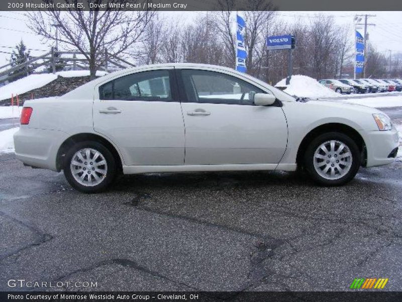Dover White Pearl / Medium Gray 2009 Mitsubishi Galant ES