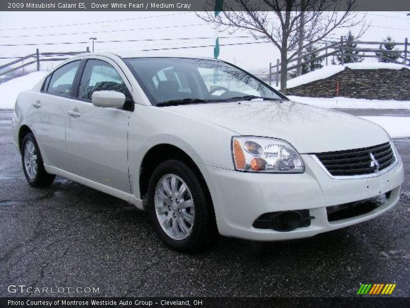 Dover White Pearl / Medium Gray 2009 Mitsubishi Galant ES