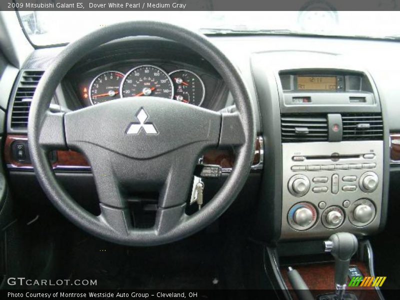 Dover White Pearl / Medium Gray 2009 Mitsubishi Galant ES