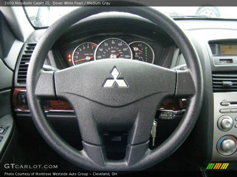 Dover White Pearl / Medium Gray 2009 Mitsubishi Galant ES