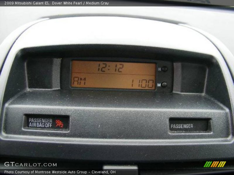 Dover White Pearl / Medium Gray 2009 Mitsubishi Galant ES
