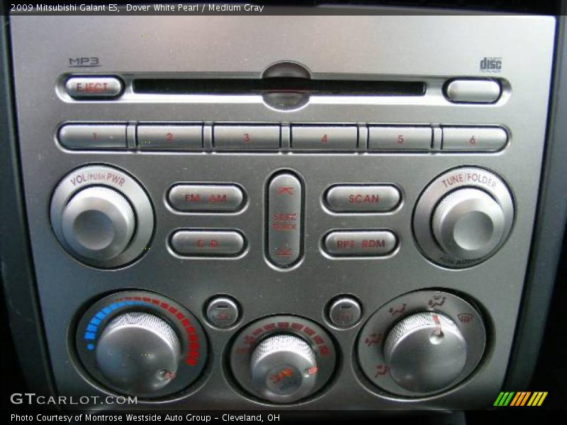 Dover White Pearl / Medium Gray 2009 Mitsubishi Galant ES