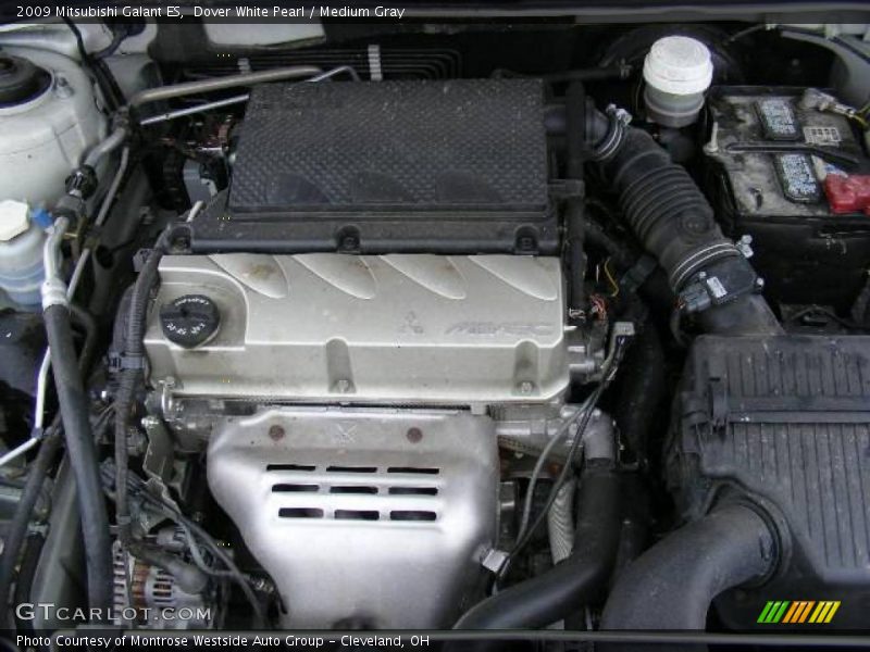 Dover White Pearl / Medium Gray 2009 Mitsubishi Galant ES