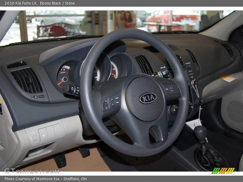 Ebony Black / Stone 2010 Kia Forte LX