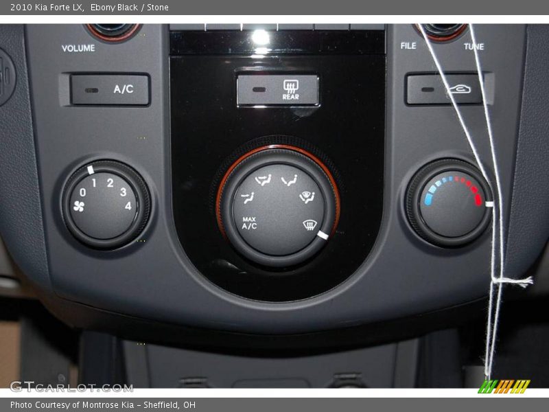 Ebony Black / Stone 2010 Kia Forte LX