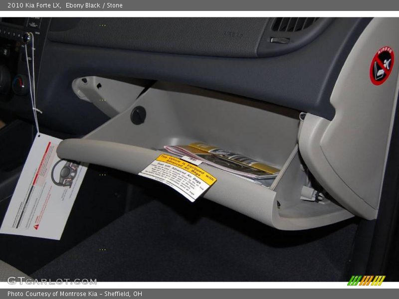 Ebony Black / Stone 2010 Kia Forte LX