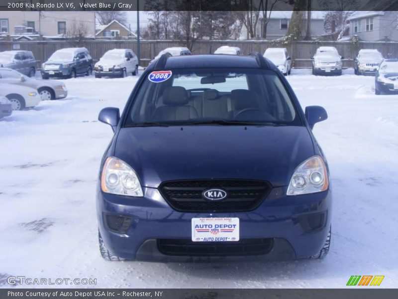 Velvet Blue / Gray 2008 Kia Rondo LX V6