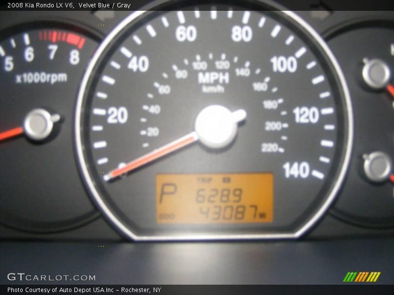 Velvet Blue / Gray 2008 Kia Rondo LX V6