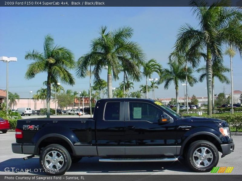 Black / Black/Black 2009 Ford F150 FX4 SuperCab 4x4