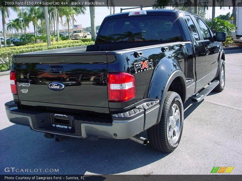 Black / Black/Black 2009 Ford F150 FX4 SuperCab 4x4