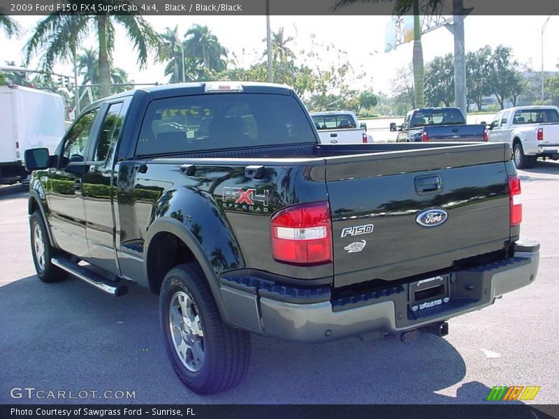 Black / Black/Black 2009 Ford F150 FX4 SuperCab 4x4