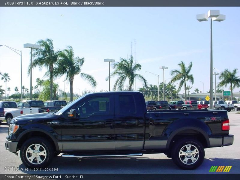 Black / Black/Black 2009 Ford F150 FX4 SuperCab 4x4