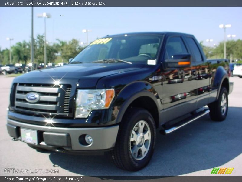 Black / Black/Black 2009 Ford F150 FX4 SuperCab 4x4