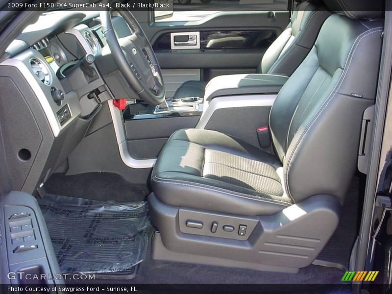 Black / Black/Black 2009 Ford F150 FX4 SuperCab 4x4