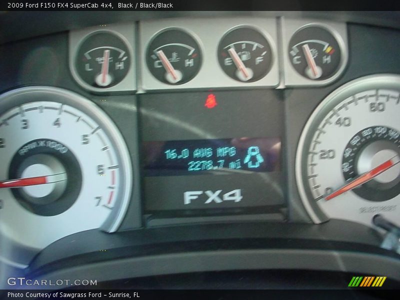 Black / Black/Black 2009 Ford F150 FX4 SuperCab 4x4