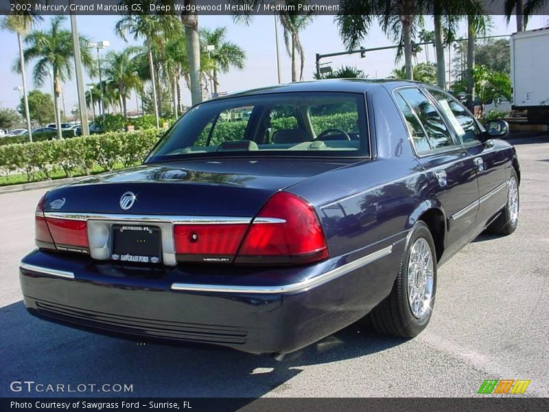 Deep Wedgewood Metallic / Medium Parchment 2002 Mercury Grand Marquis GS