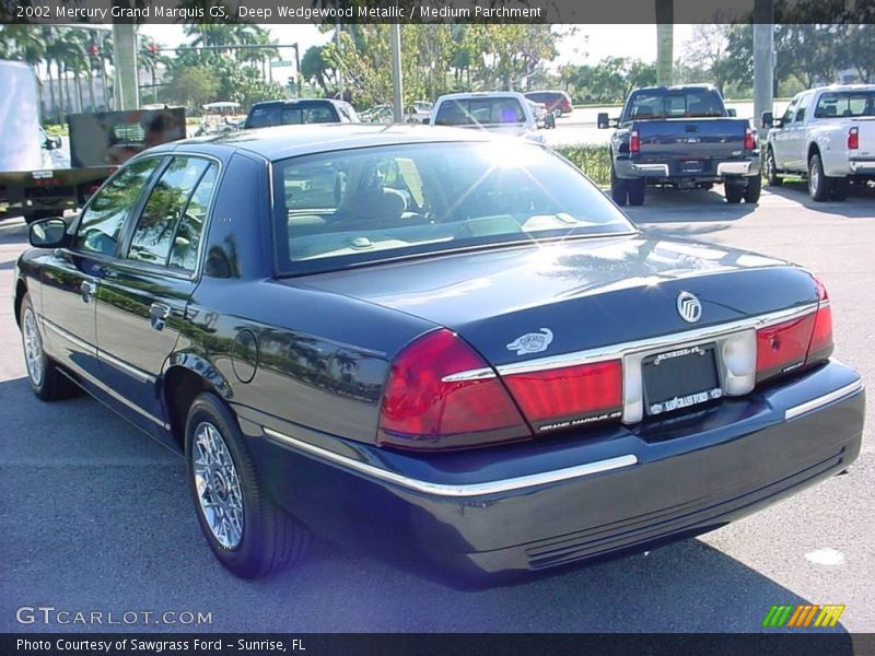 Deep Wedgewood Metallic / Medium Parchment 2002 Mercury Grand Marquis GS