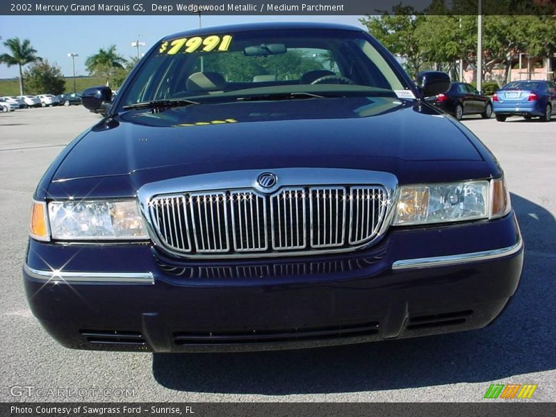 Deep Wedgewood Metallic / Medium Parchment 2002 Mercury Grand Marquis GS