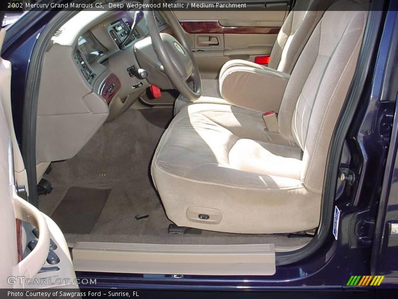 Deep Wedgewood Metallic / Medium Parchment 2002 Mercury Grand Marquis GS