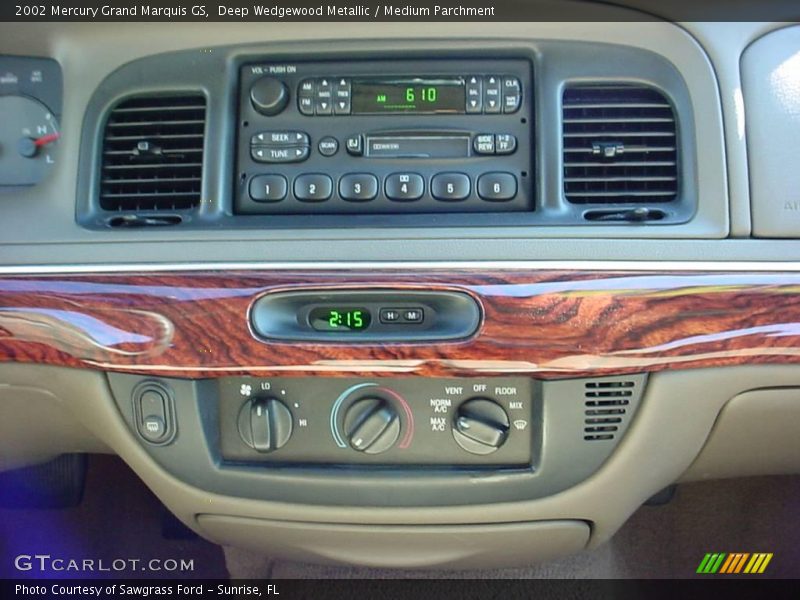 Deep Wedgewood Metallic / Medium Parchment 2002 Mercury Grand Marquis GS